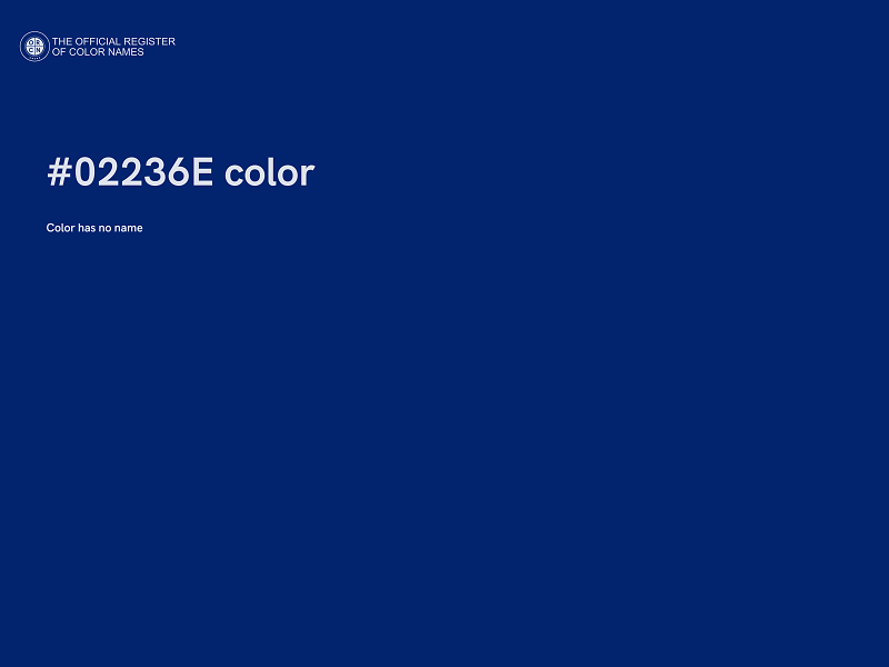 #02236E color image