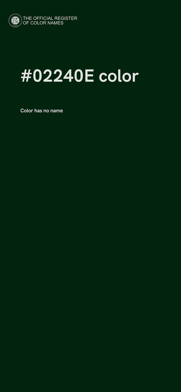 #02240E color image