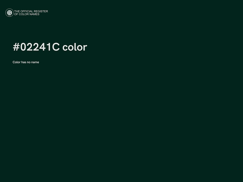 #02241C color image