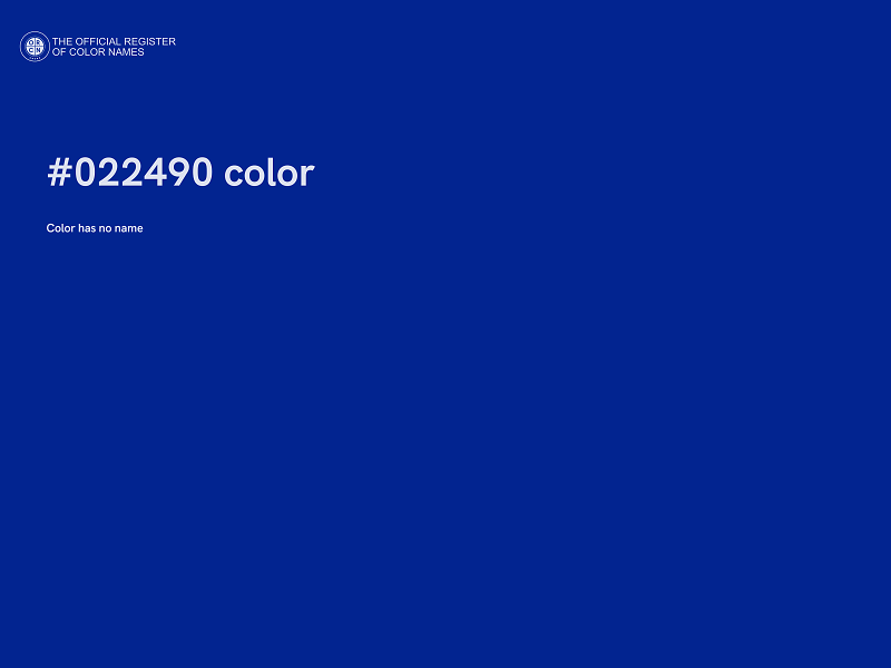 #022490 color image