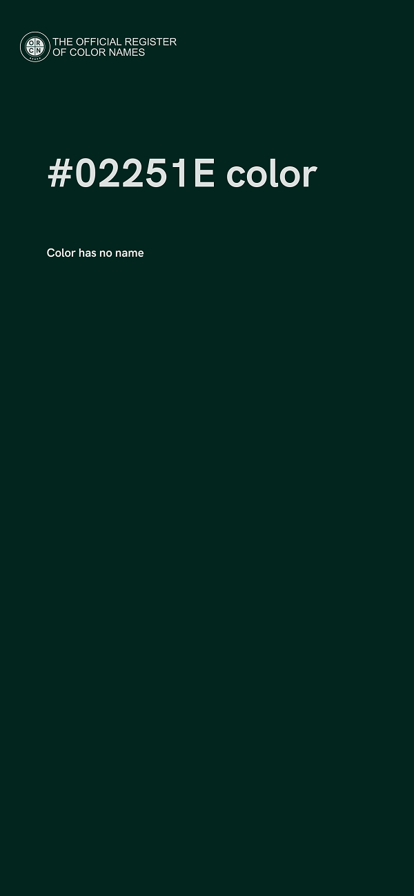 #02251E color image