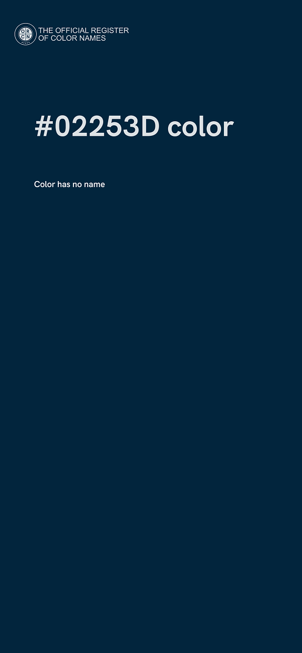 #02253D color image