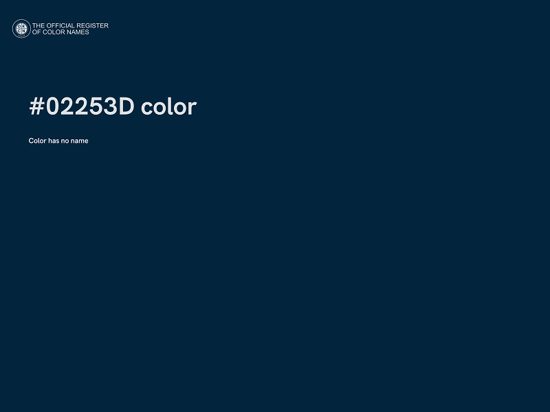 #02253D color image