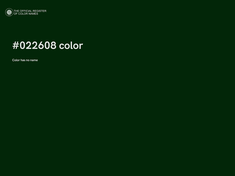 #022608 color image