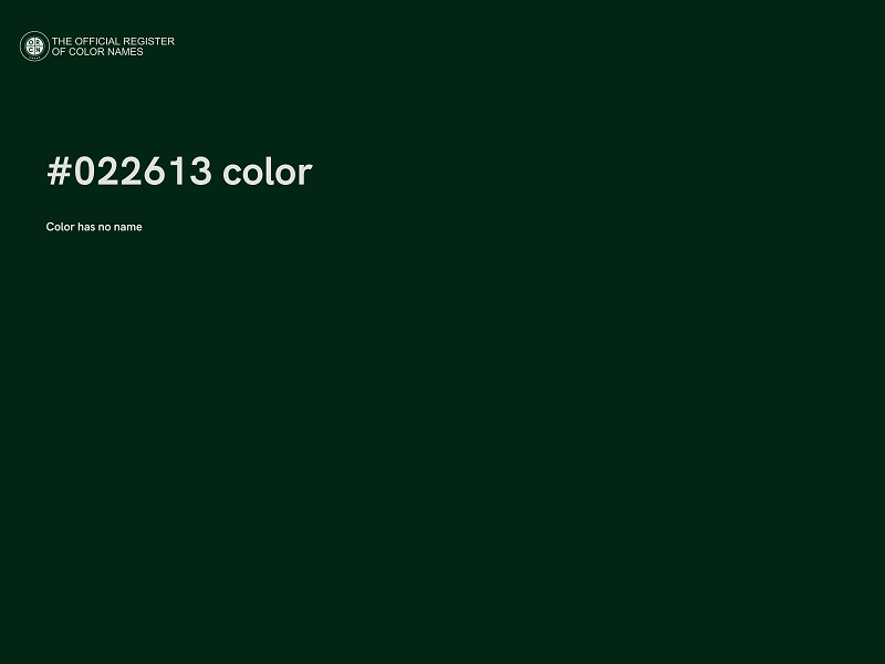 #022613 color image