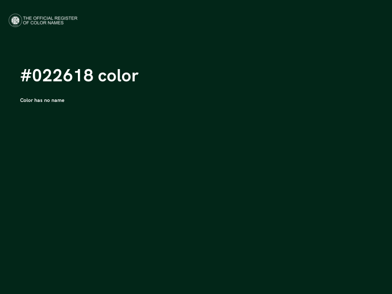 #022618 color image