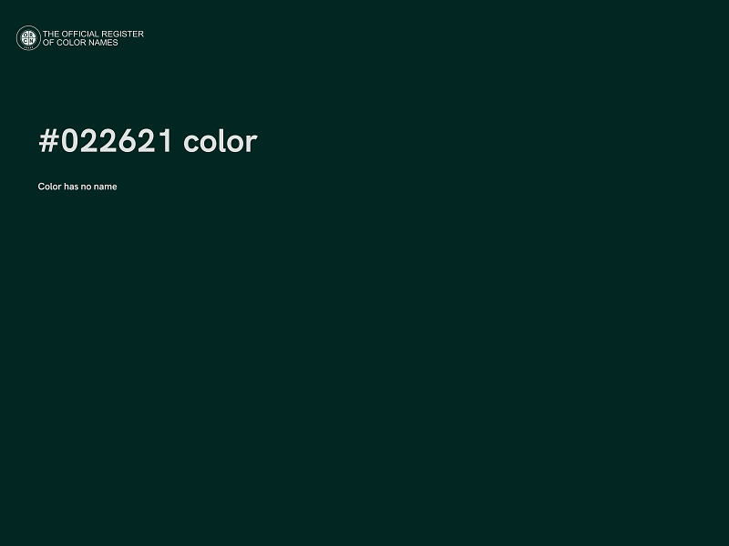 #022621 color image