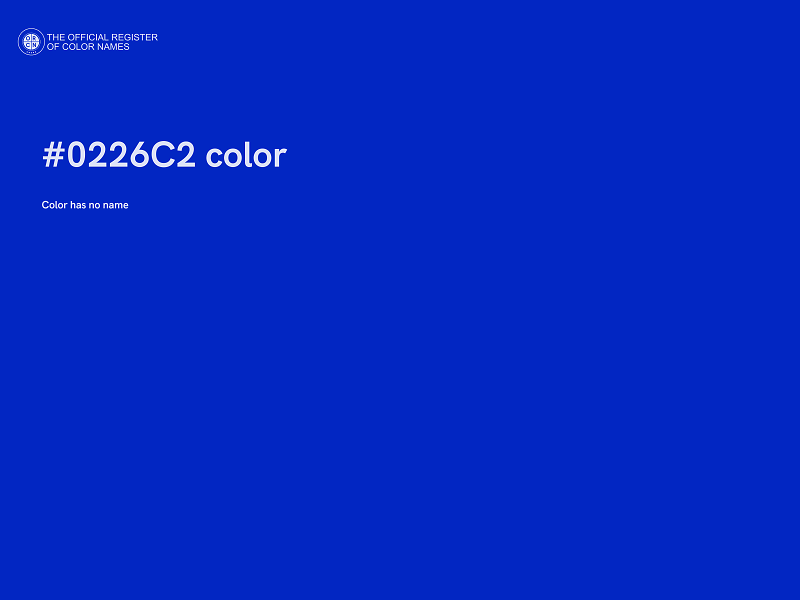 #0226C2 color image