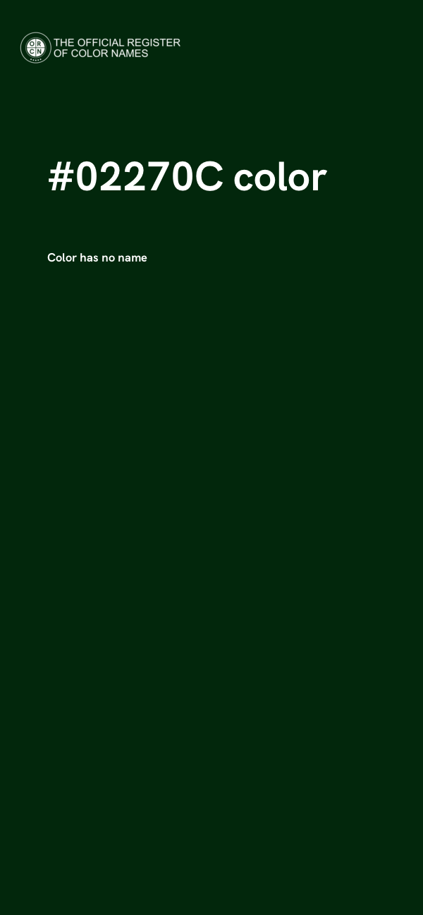 #02270C color image