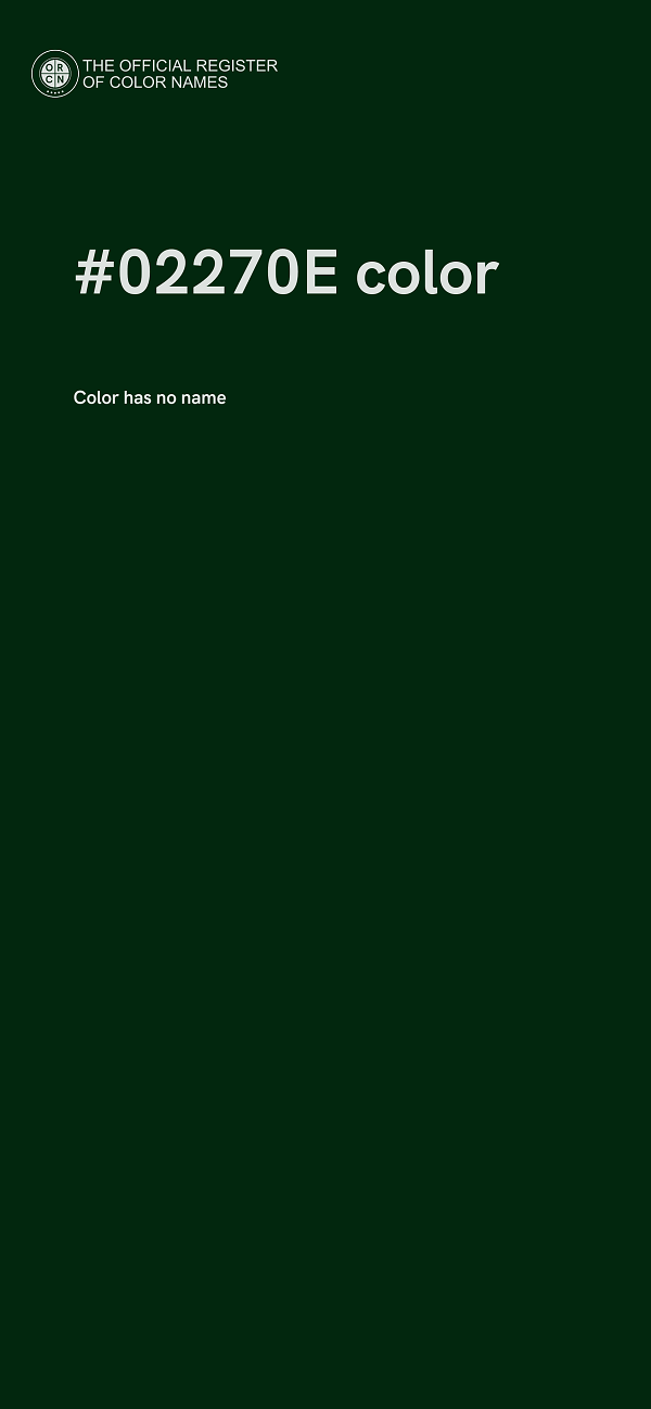 #02270E color image