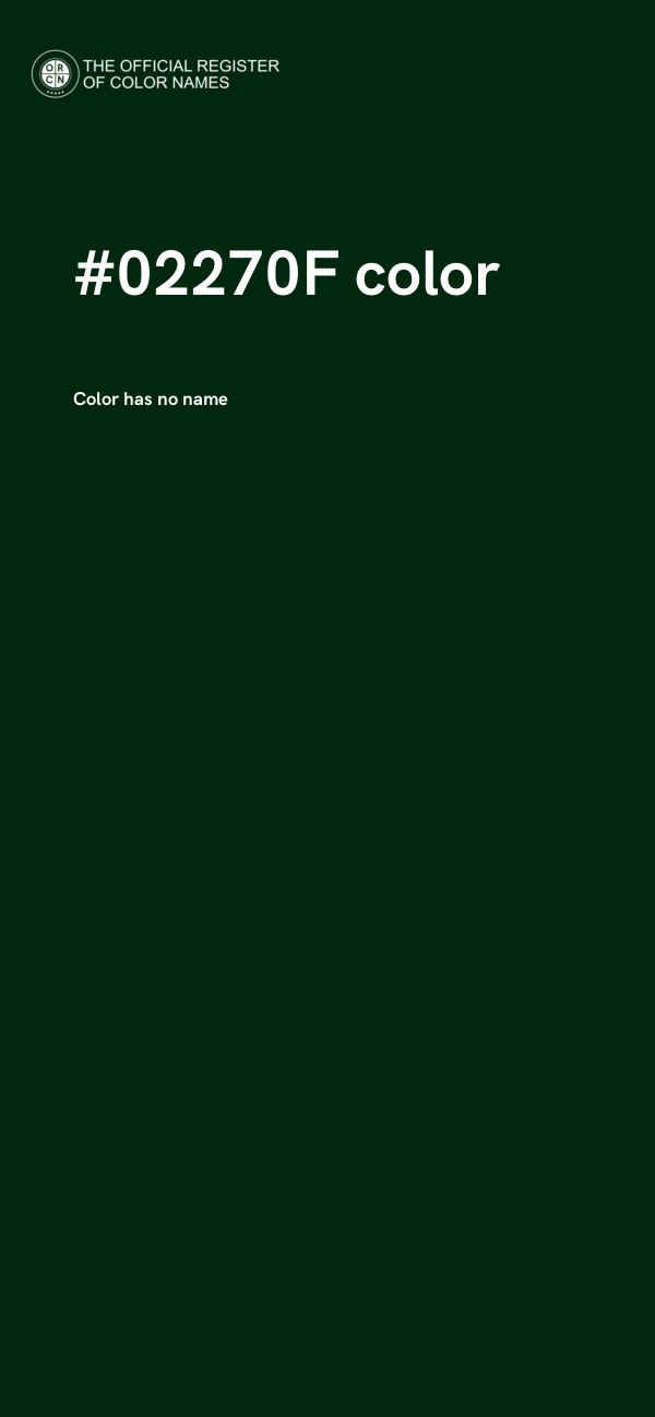 #02270F color image