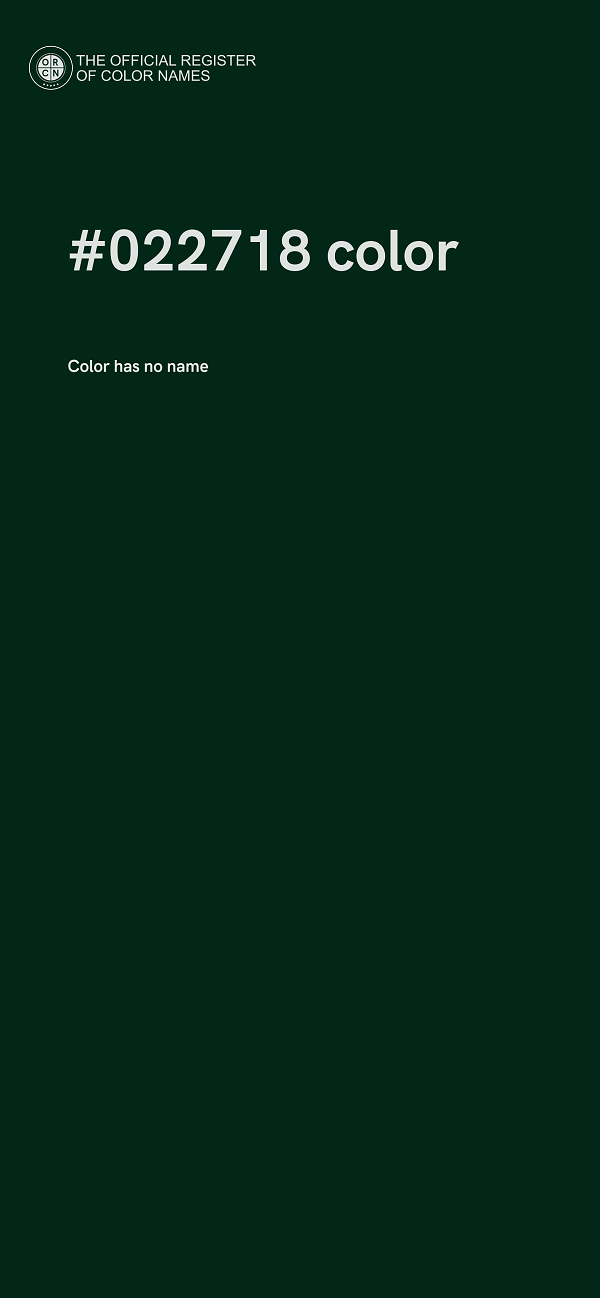 #022718 color image