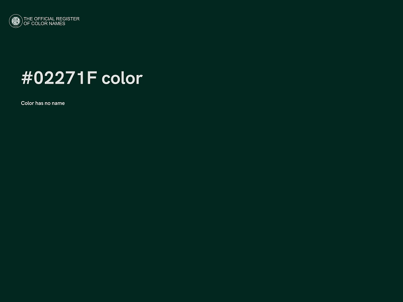 #02271F color image
