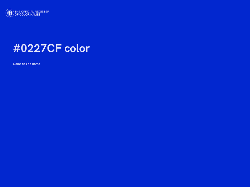 #0227CF color image