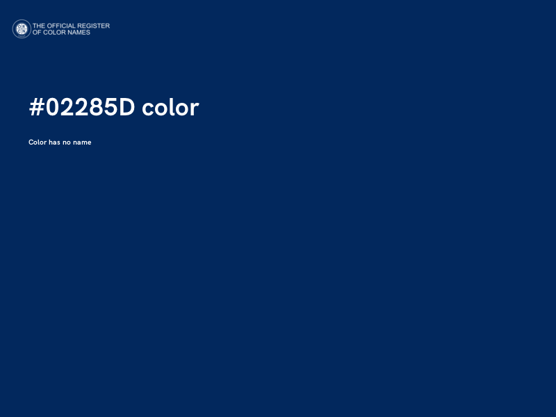 #02285D color image