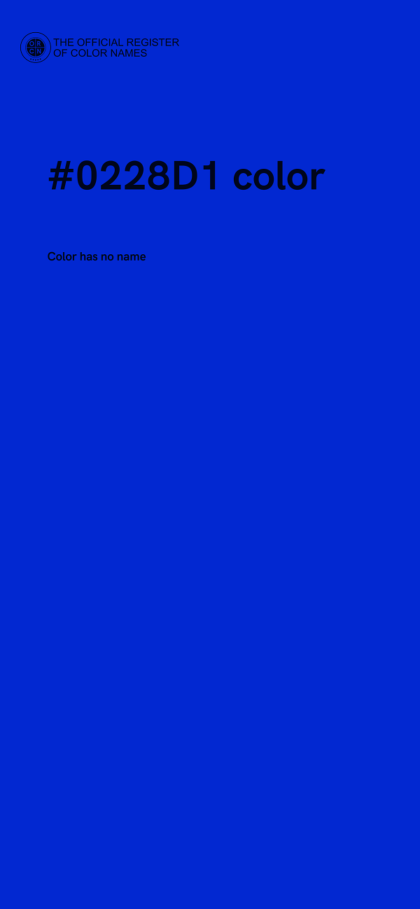 #0228D1 color image