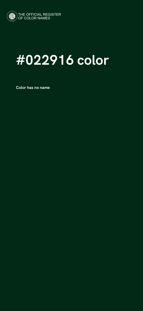 #022916 color image