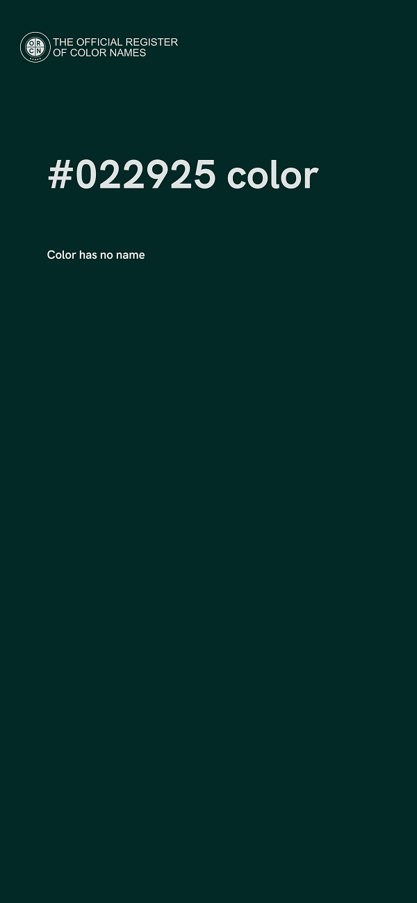 #022925 color image