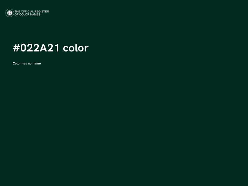 #022A21 color image