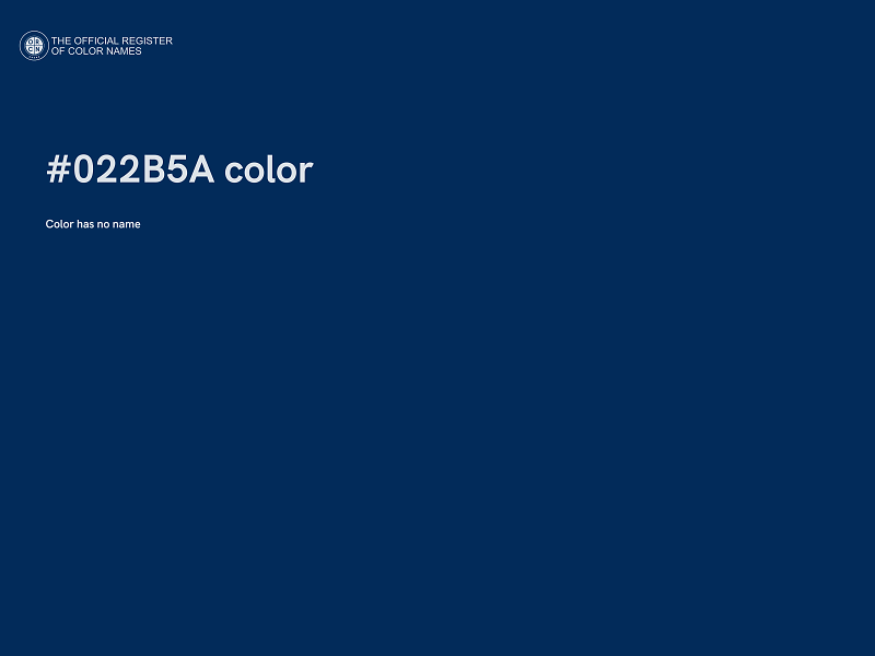 #022B5A color image