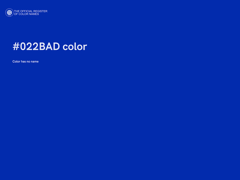 #022BAD color image