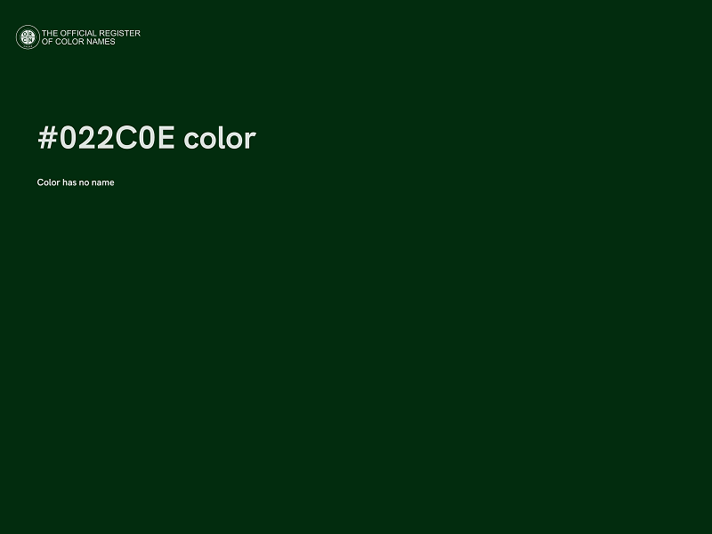 #022C0E color image