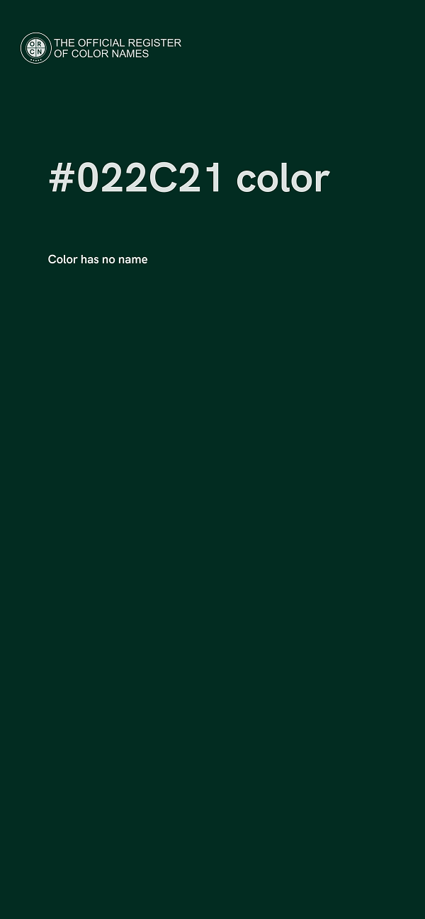 #022C21 color image