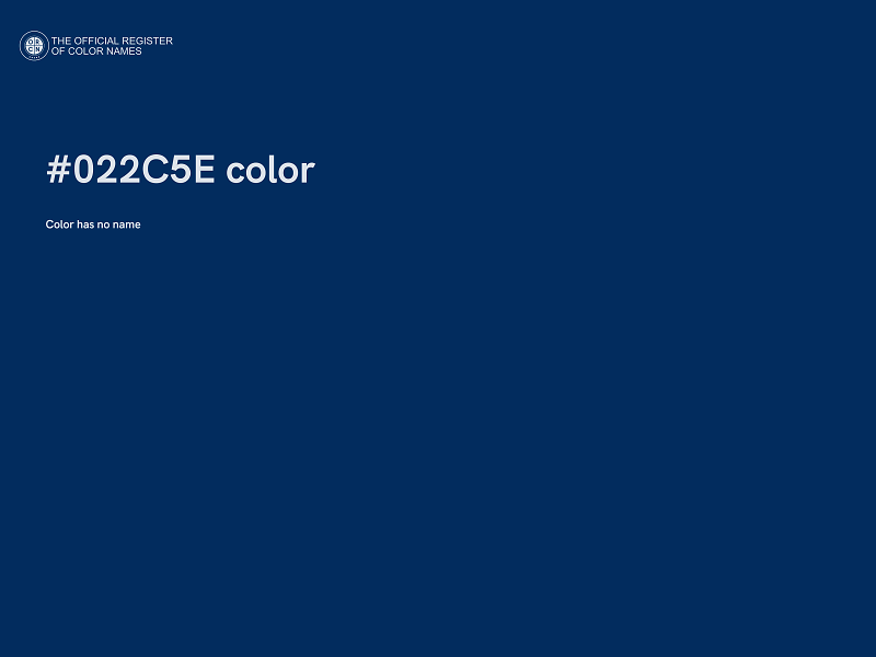 #022C5E color image