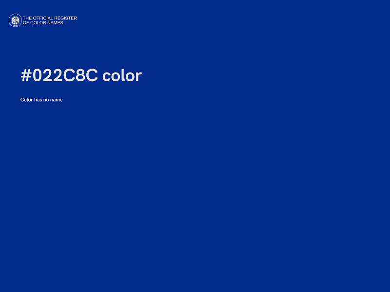 #022C8C color image