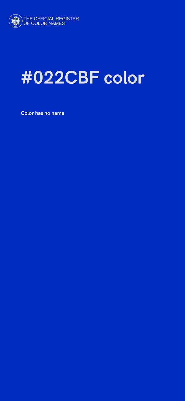 #022CBF color image