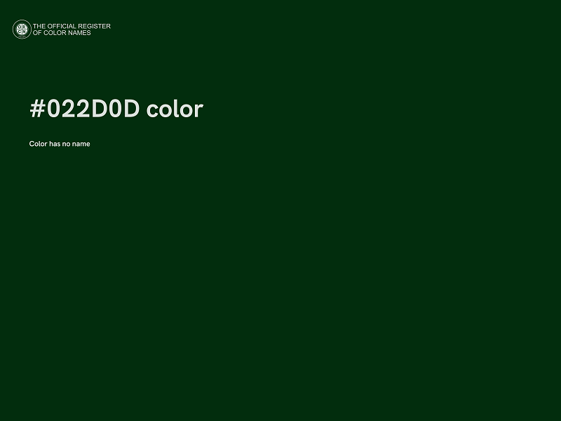 #022D0D color image