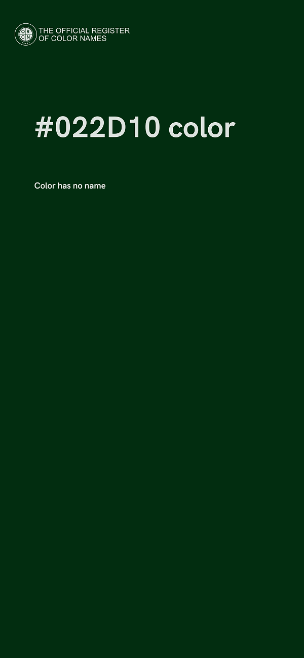 #022D10 color image