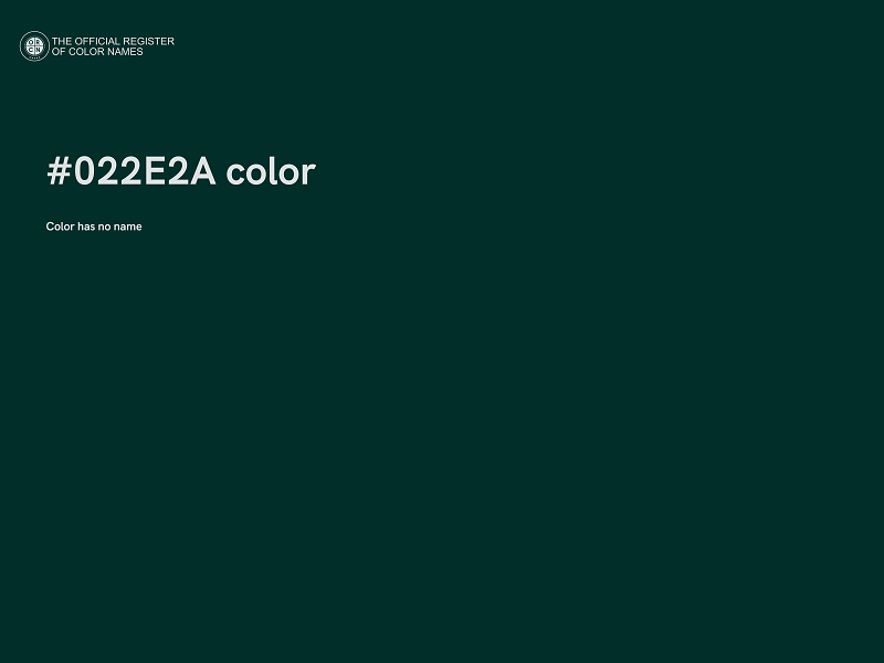 #022E2A color image