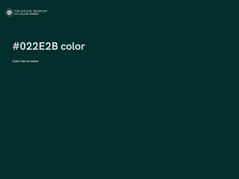 #022E2B color image