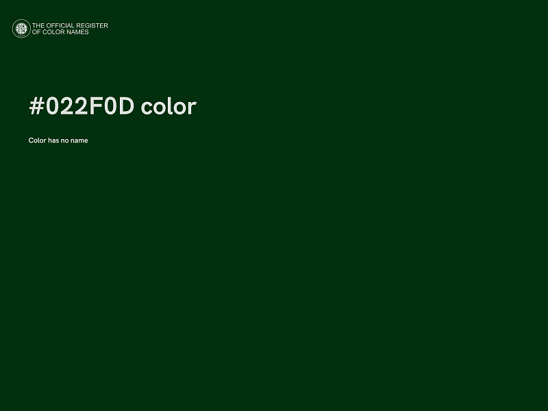 #022F0D color image