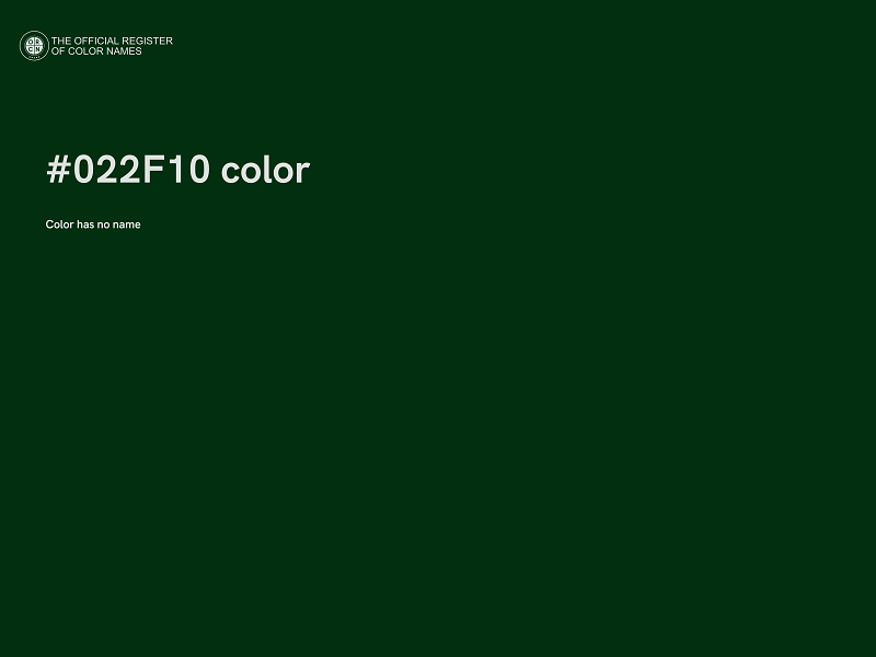 #022F10 color image