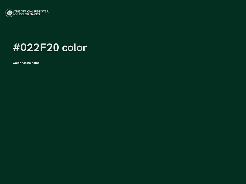 #022F20 color image