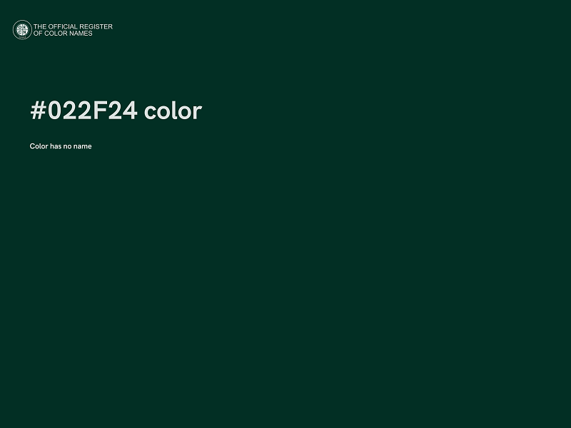 #022F24 color image