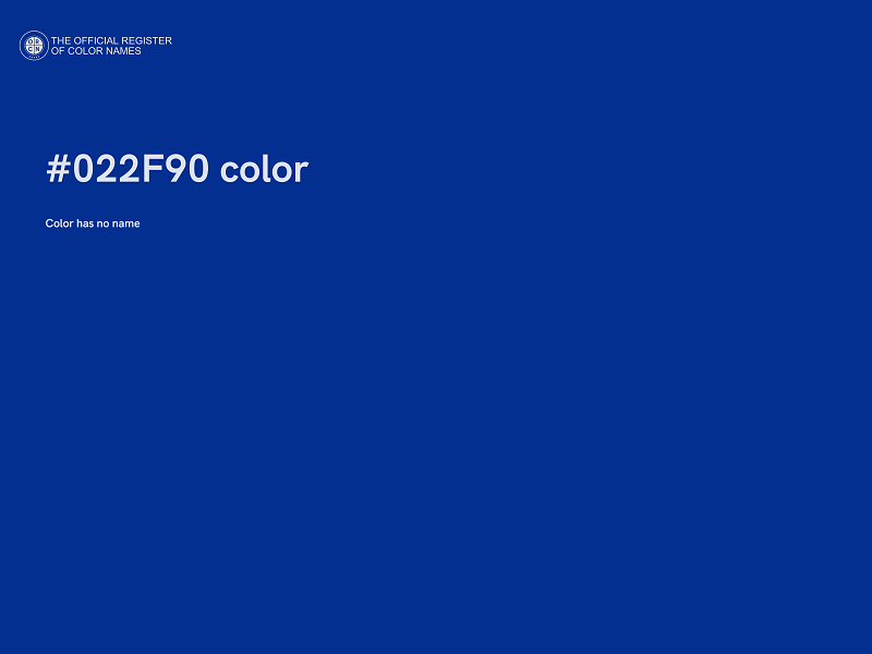 #022F90 color image