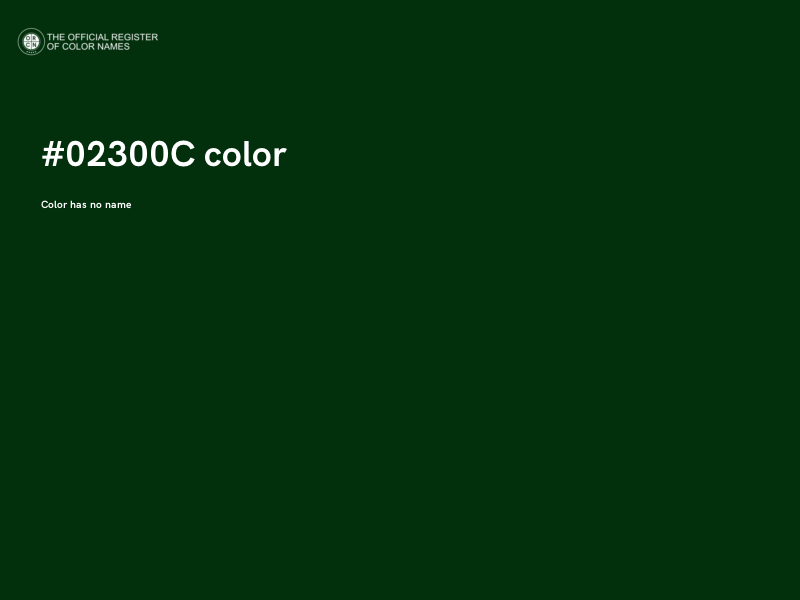 #02300C color image