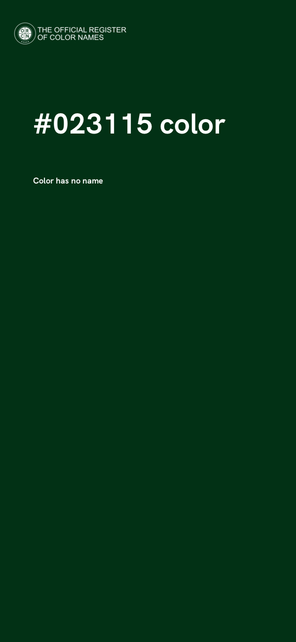 #023115 color image