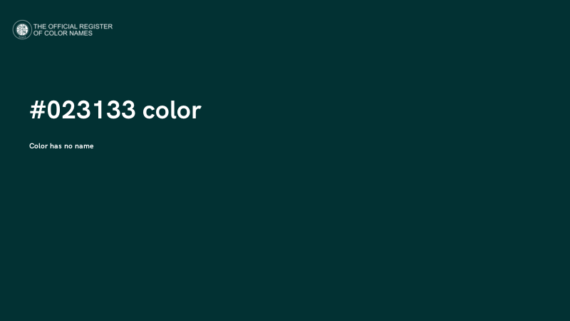 #023133 color image
