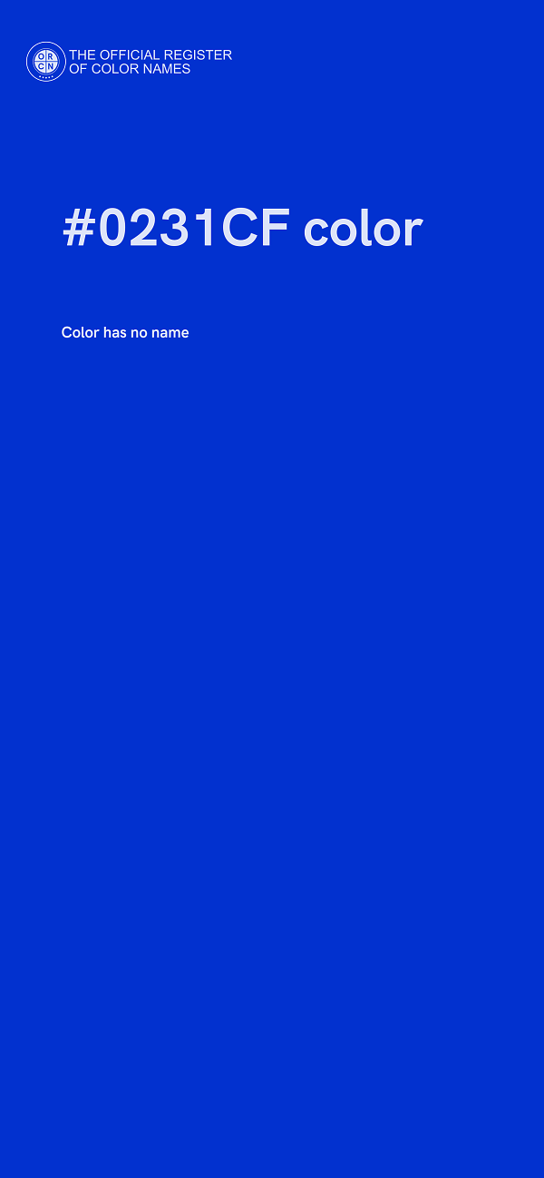 #0231CF color image