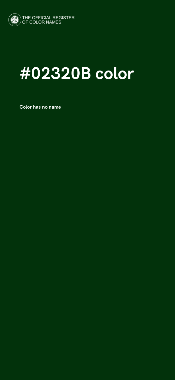 #02320B color image