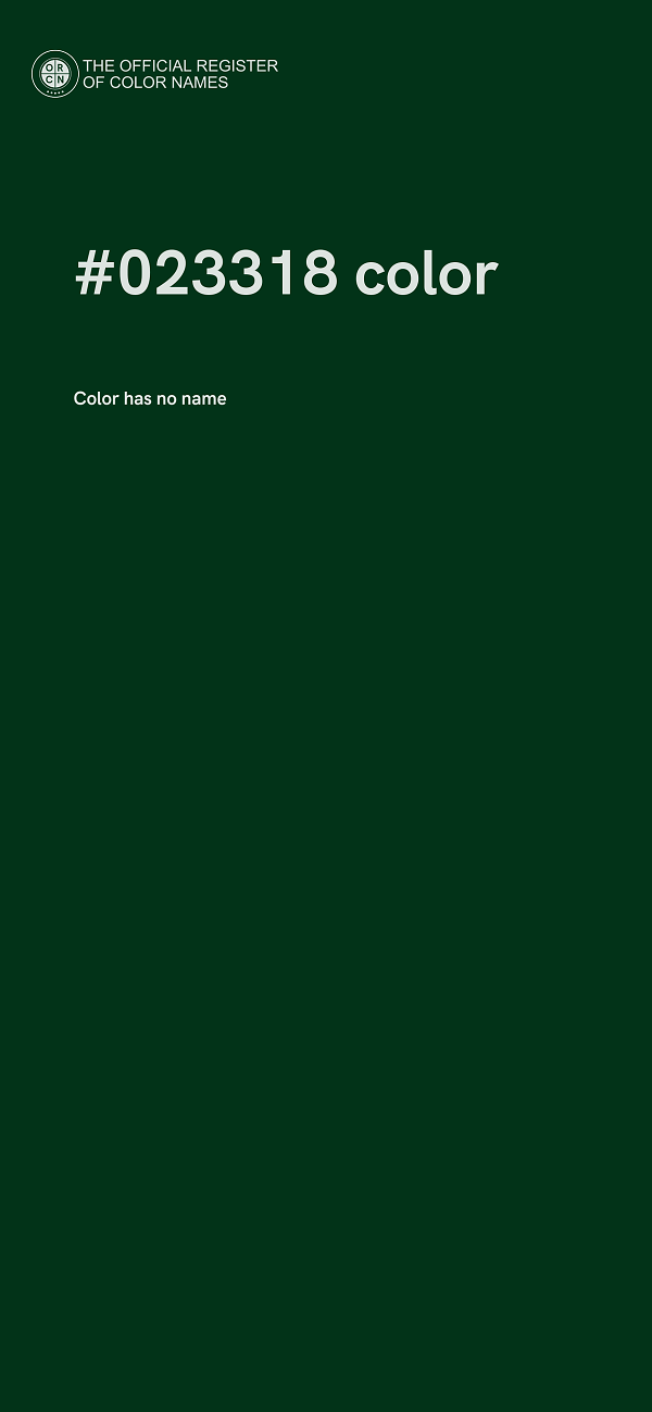 #023318 color image