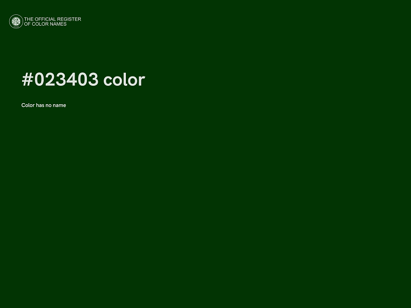 #023403 color image