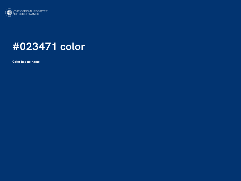 #023471 color image