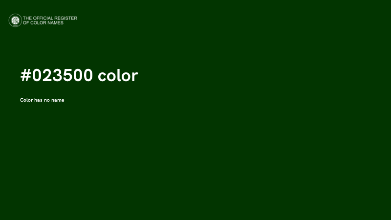 #023500 color image