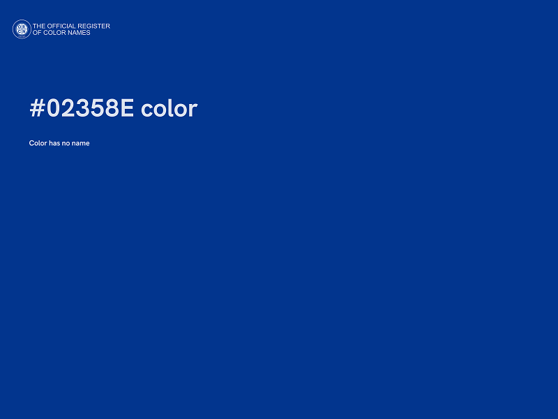 #02358E color image