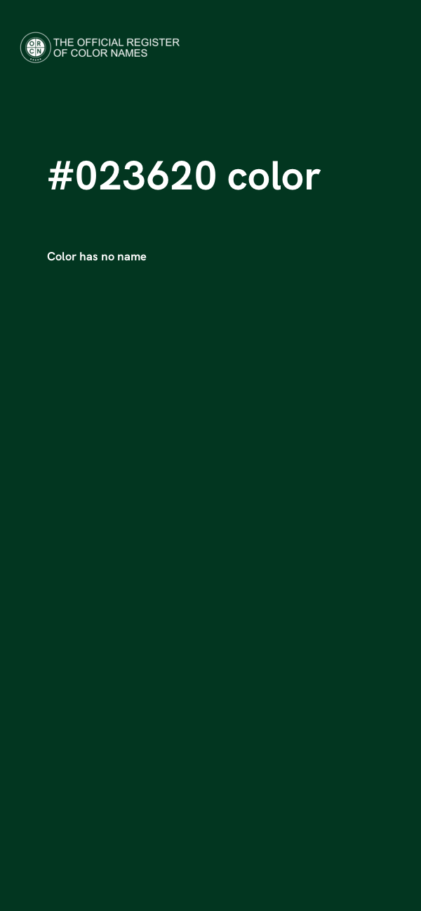 #023620 color image